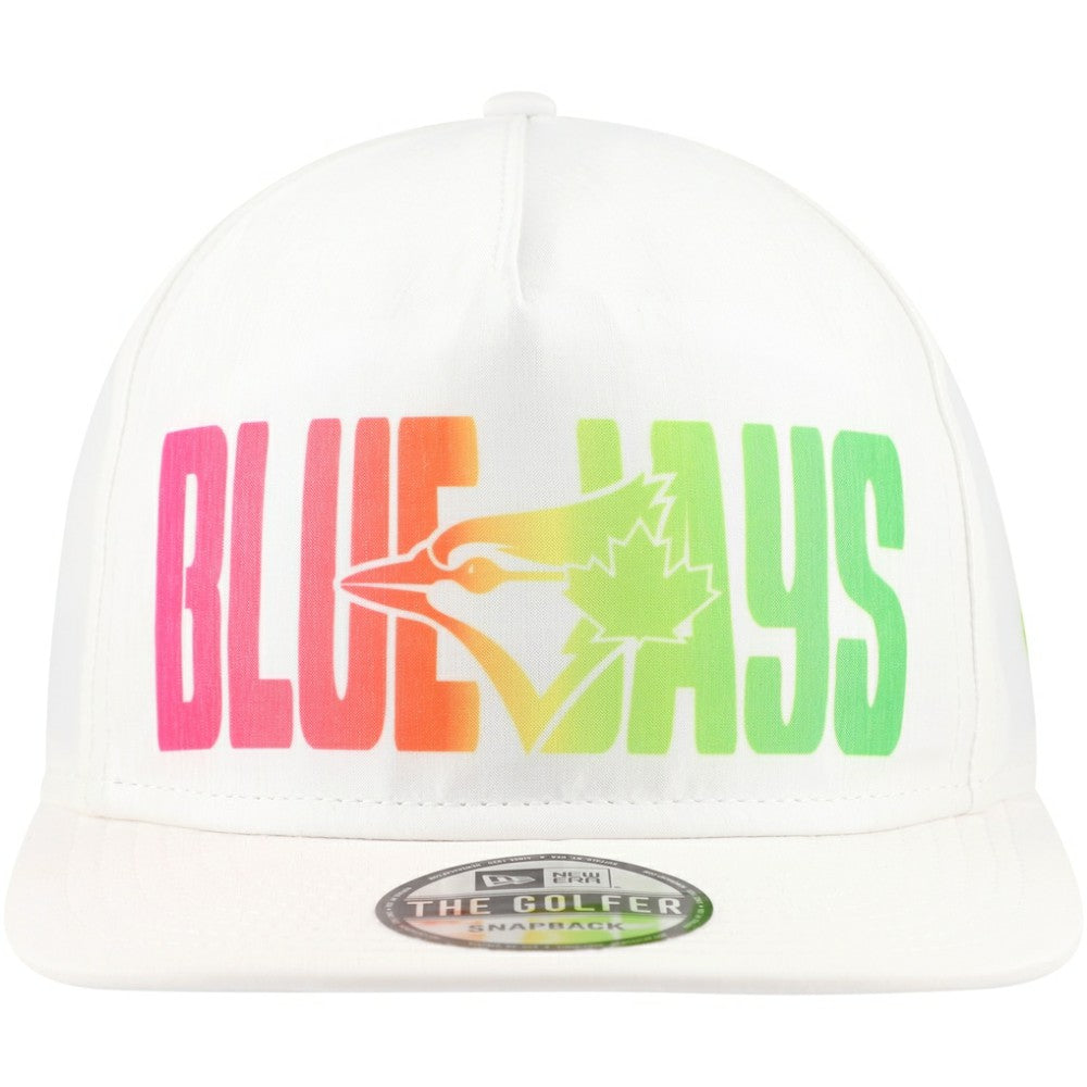 Toronto Blue Jays New Era Spring Spectrum Golfer Snapback Hat - White Hats