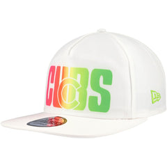 Chicago Cubs New Era Spring Spectrum Golfer Snapback Hat - White Hats