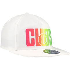 Chicago Cubs New Era Spring Spectrum Golfer Snapback Hat - White Hats