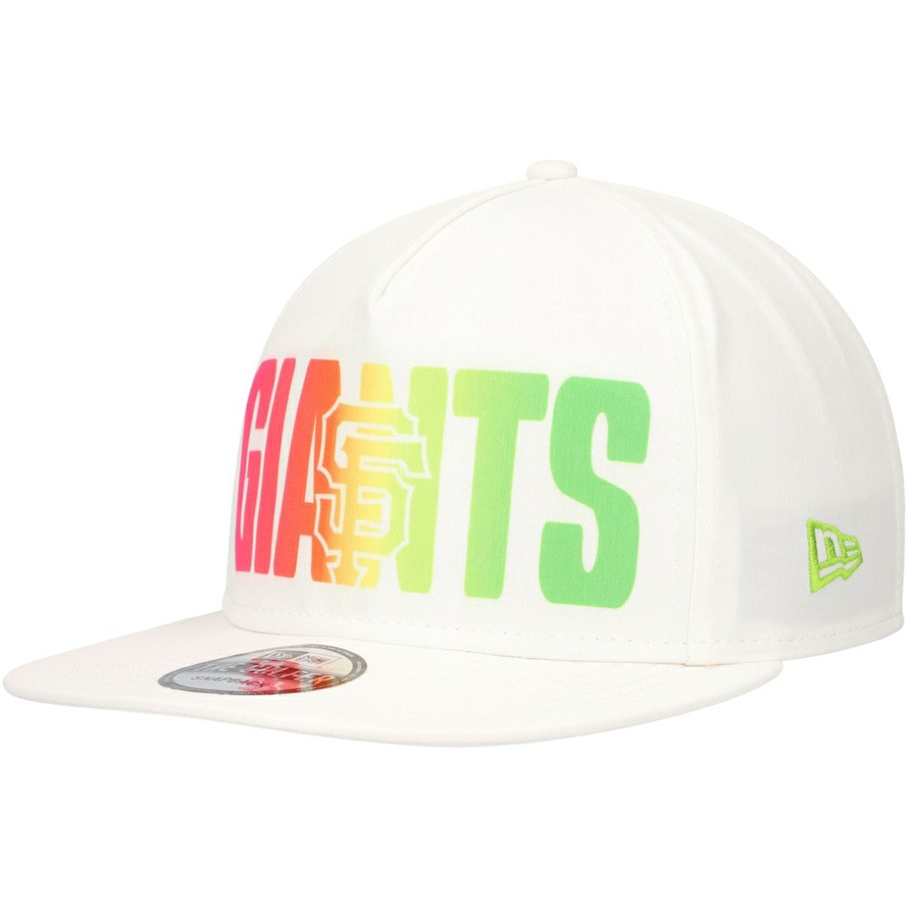 San Francisco Giants New Era Spring Spectrum Golfer Snapback Hat - White Hats