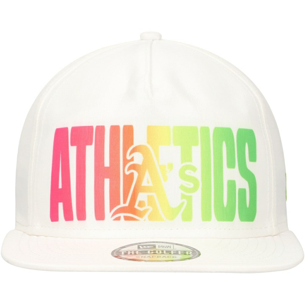 Athletics New Era Spring Spectrum Golfer Snapback Hat - White Hats