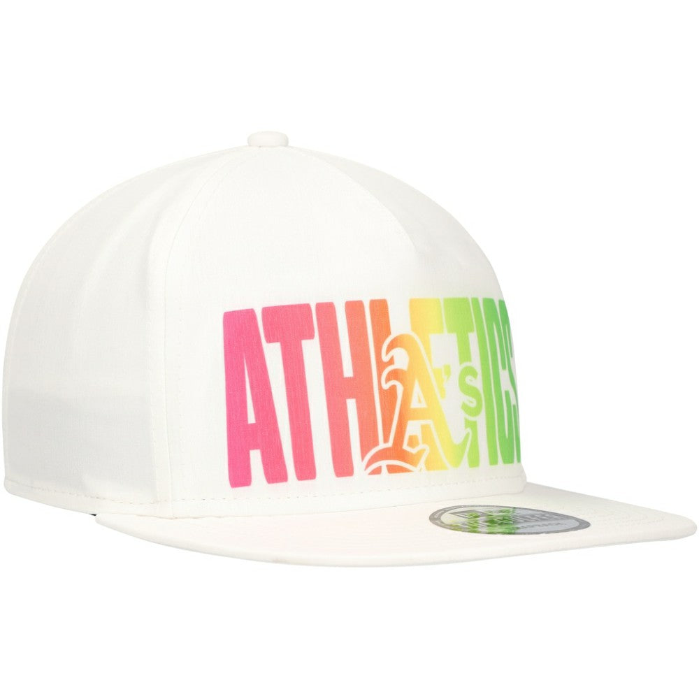 Athletics New Era Spring Spectrum Golfer Snapback Hat - White Hats
