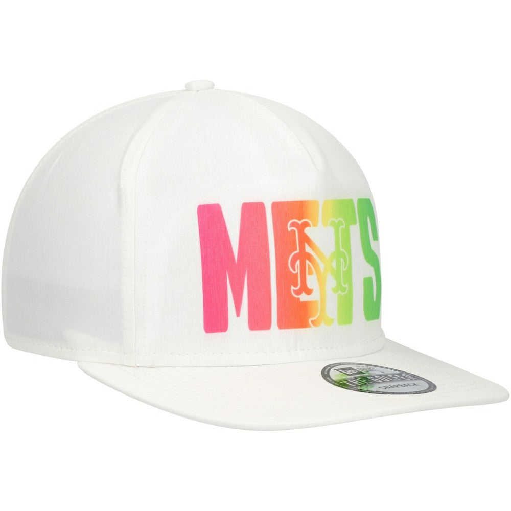 New York Mets New Era Spring Spectrum Golfer Snapback Hat - White Hats
