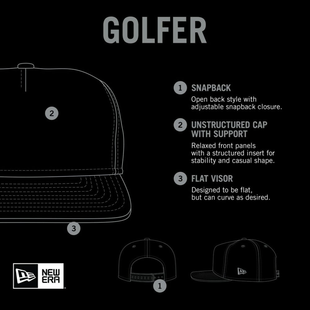New York Mets New Era Spring Spectrum Golfer Snapback Hat - White Hats