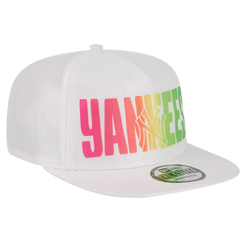 New York Yankees New Era Spring Spectrum Golfer Snapback Hat - White Hats