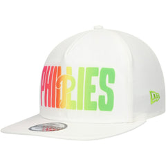 Philadelphia Phillies New Era Spring Spectrum Golfer Snapback Hat - White Hats