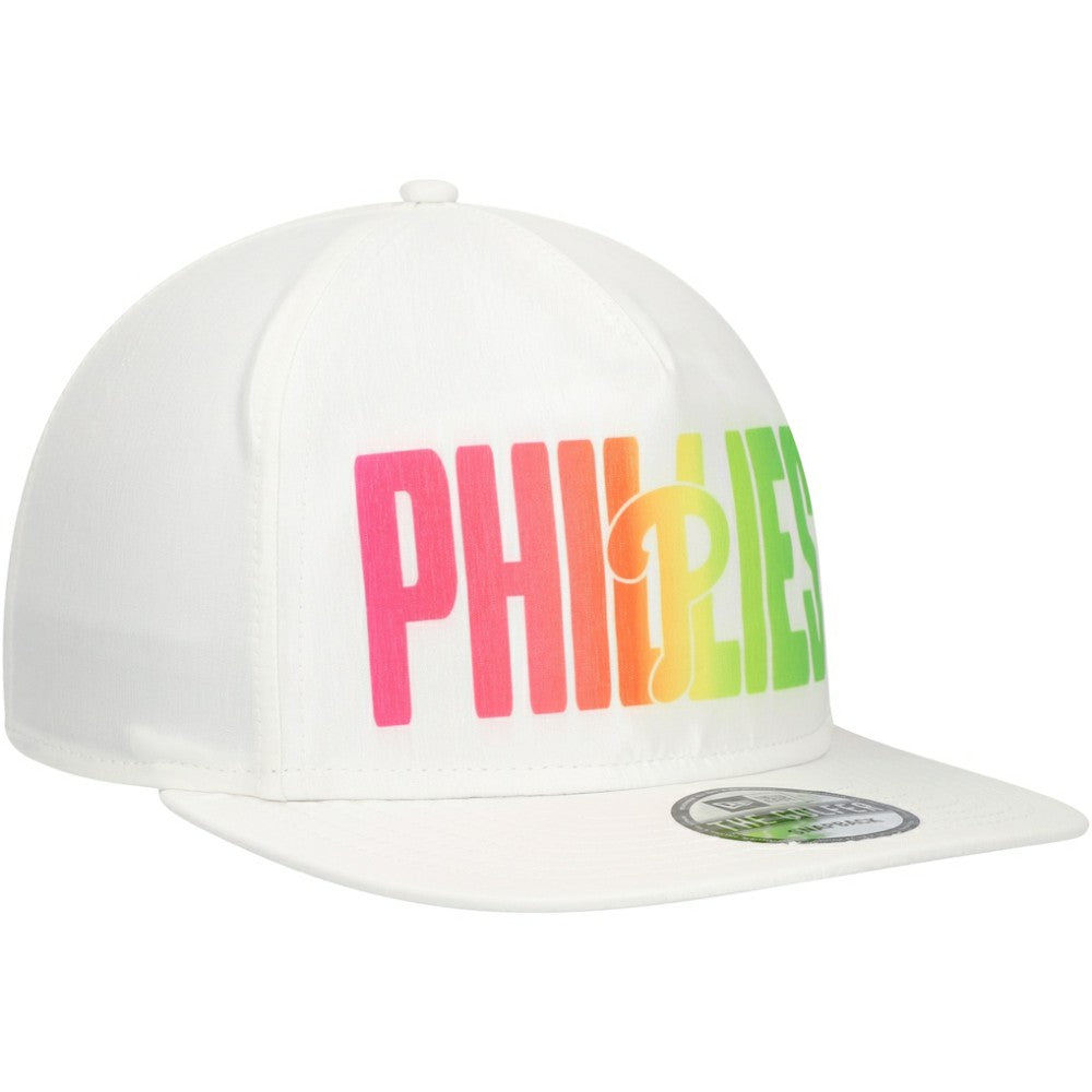 Philadelphia Phillies New Era Spring Spectrum Golfer Snapback Hat - White Hats