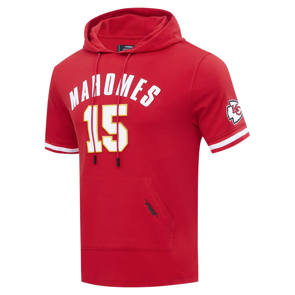 Patrick Mahomes Kansas City Chiefs Pro Standard Player Name & Number Hoodie T-Shirt Red