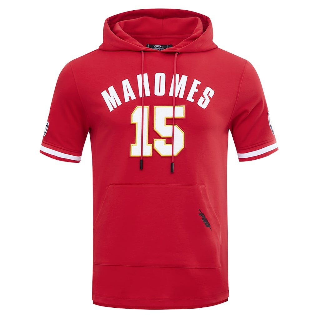 Patrick Mahomes Kansas City Chiefs Pro Standard Player Name & Number Hoodie T-Shirt Red