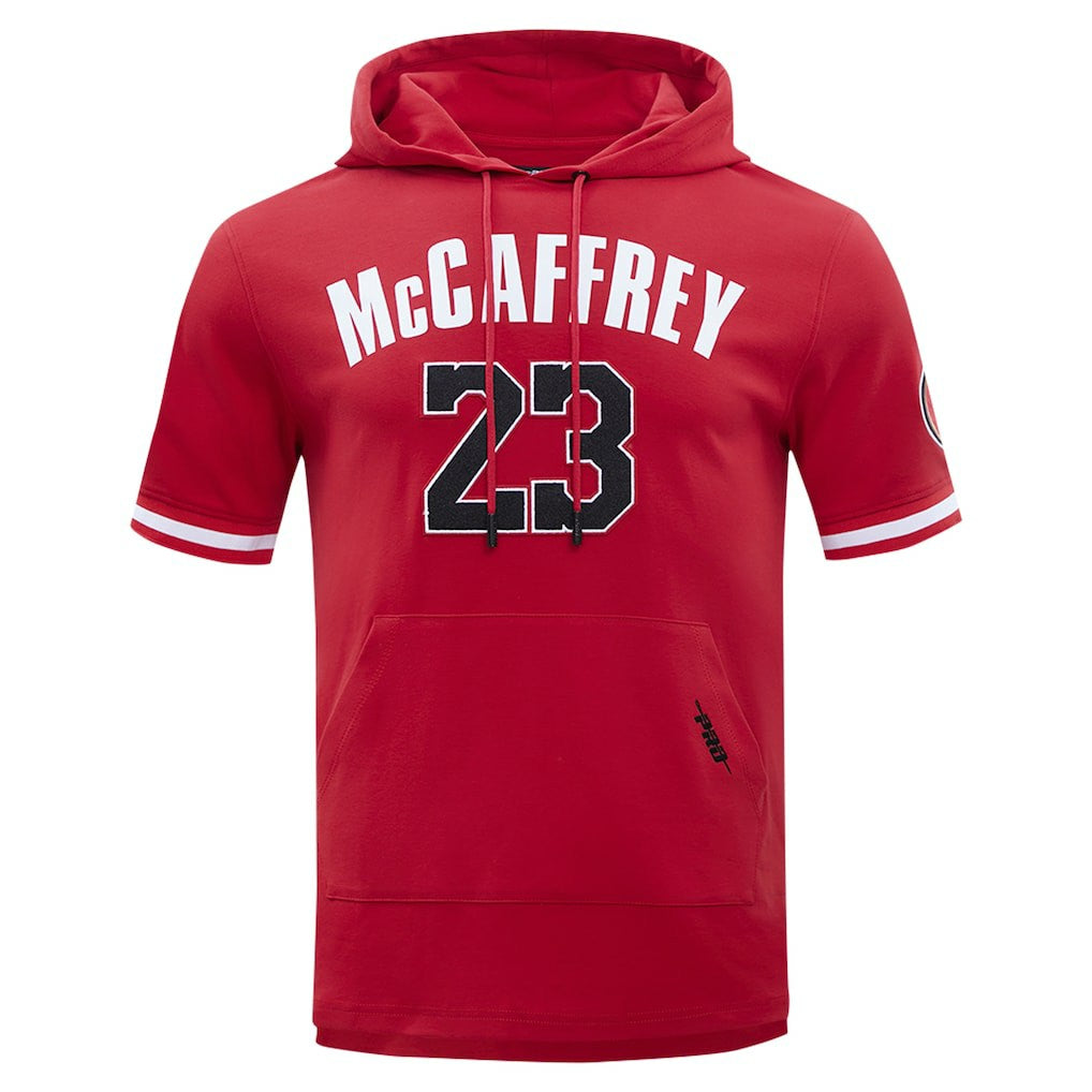 Christian McCaffrey San Francisco 49ers Pro Standard Player Name & Number Hoodie T-Shirt Scarlet