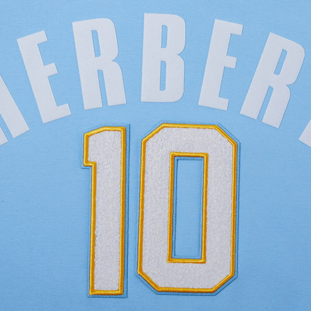 Justin Herbert Los Angeles Chargers Pro Standard Player Name & Number Hoodie T-Shirt Powder Blue
