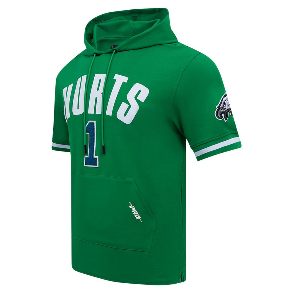 Jalen Hurts Philadelphia Eagles Pro Standard Player Name & Number Hoodie T-Shirt Kelly Green