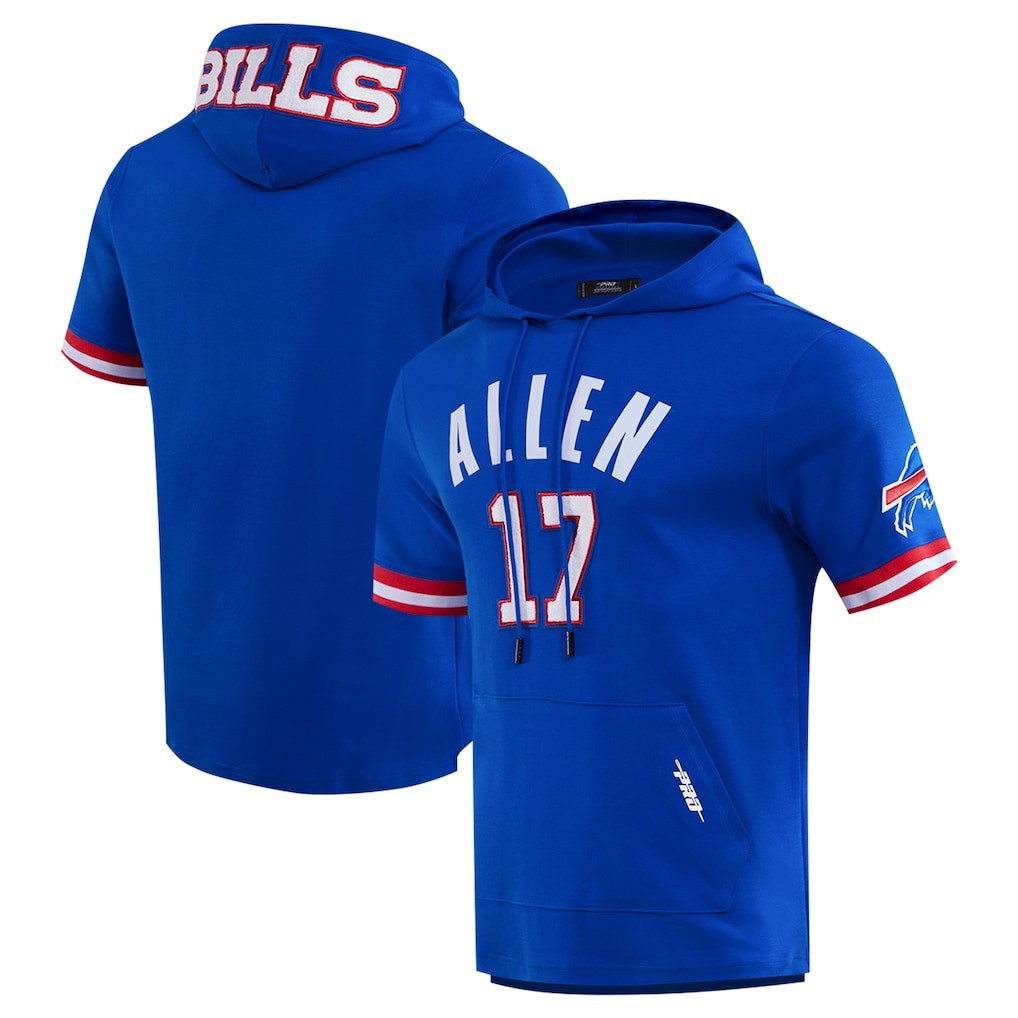 Josh Allen Buffalo Bills Pro Standard Player Name & Number Hoodie T-Shirt Royal