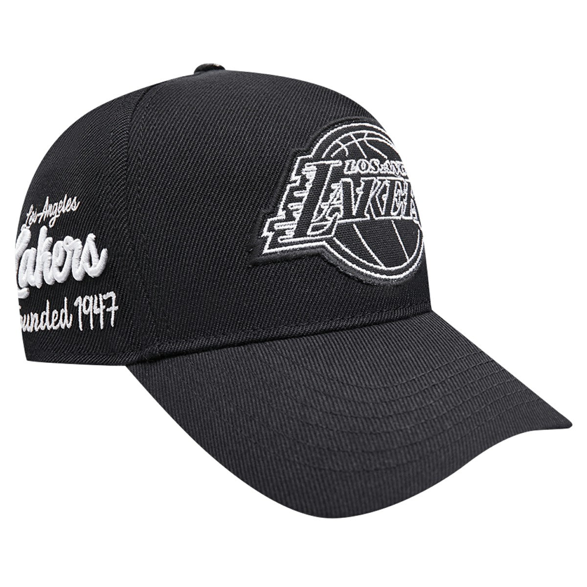 Los Angeles Lakers Pro Standard Paint the City Pinch Front Snapback Hat Black