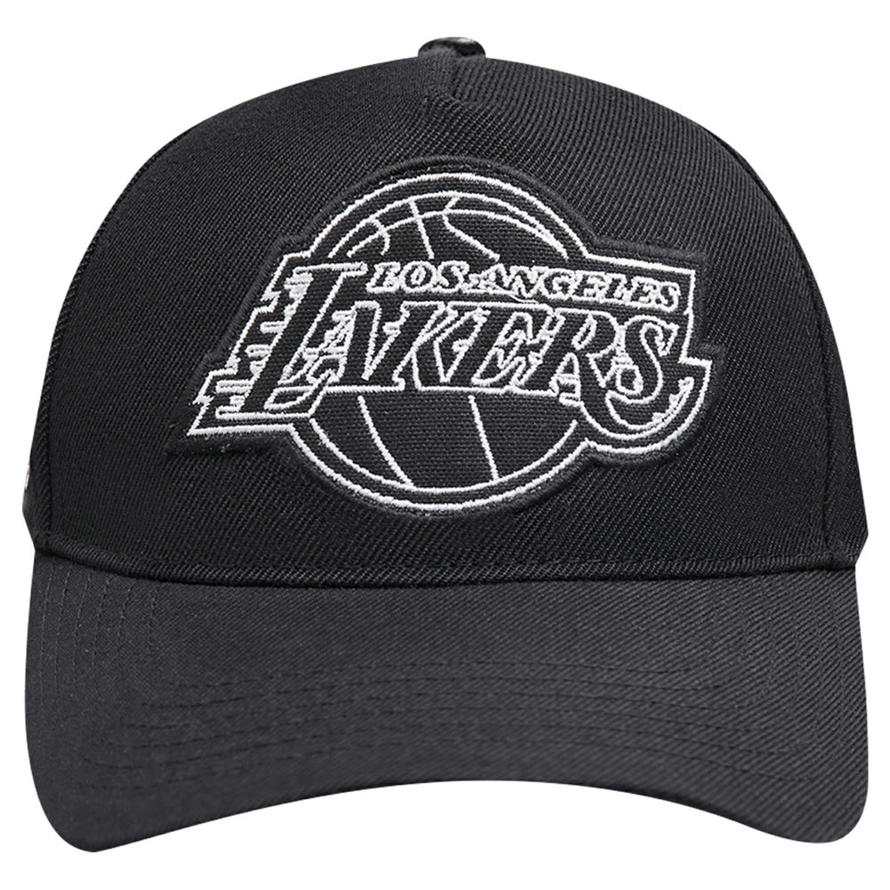 Los Angeles Lakers Pro Standard Paint the City Pinch Front Snapback Hat Black