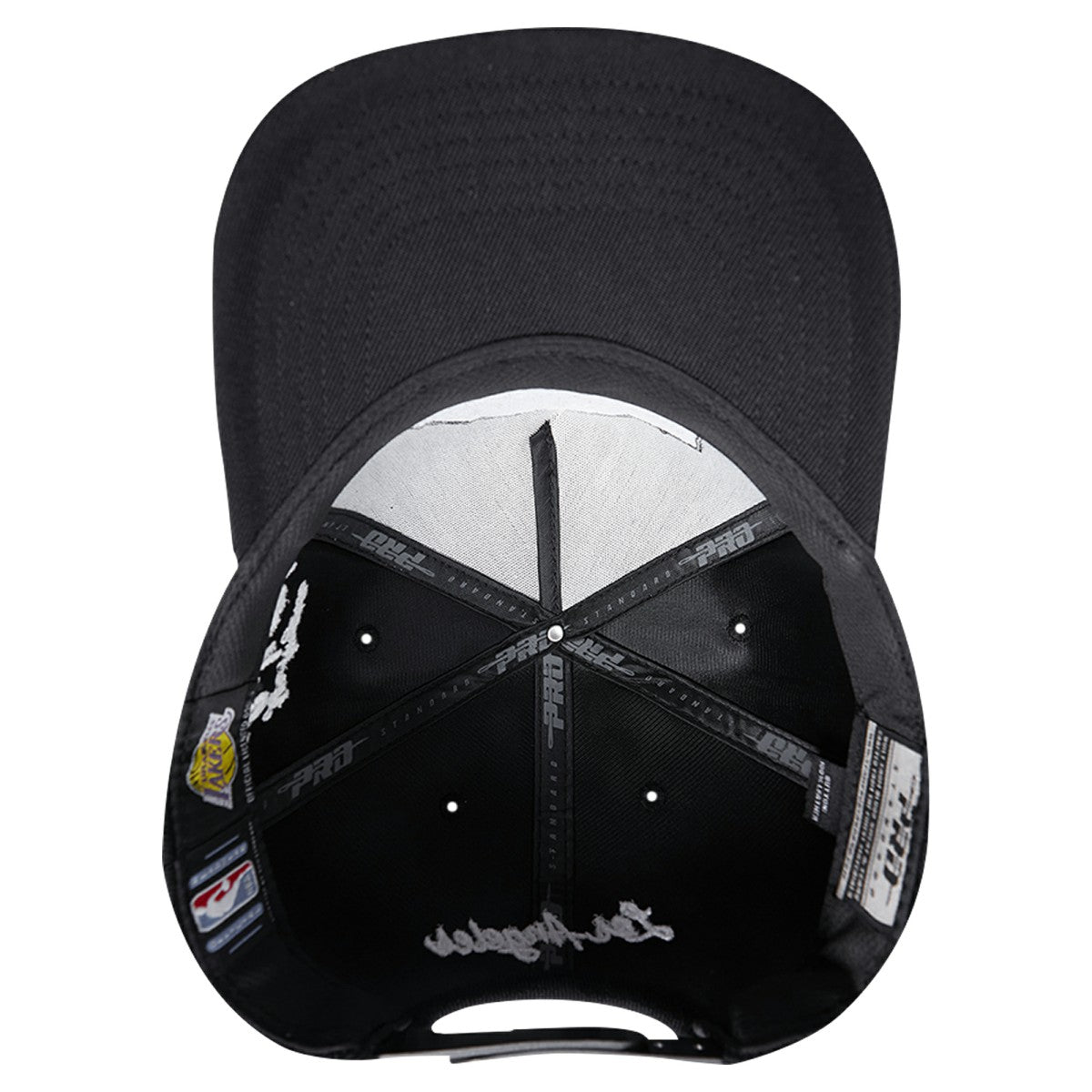 Los Angeles Lakers Pro Standard Paint the City Pinch Front Snapback Hat Black