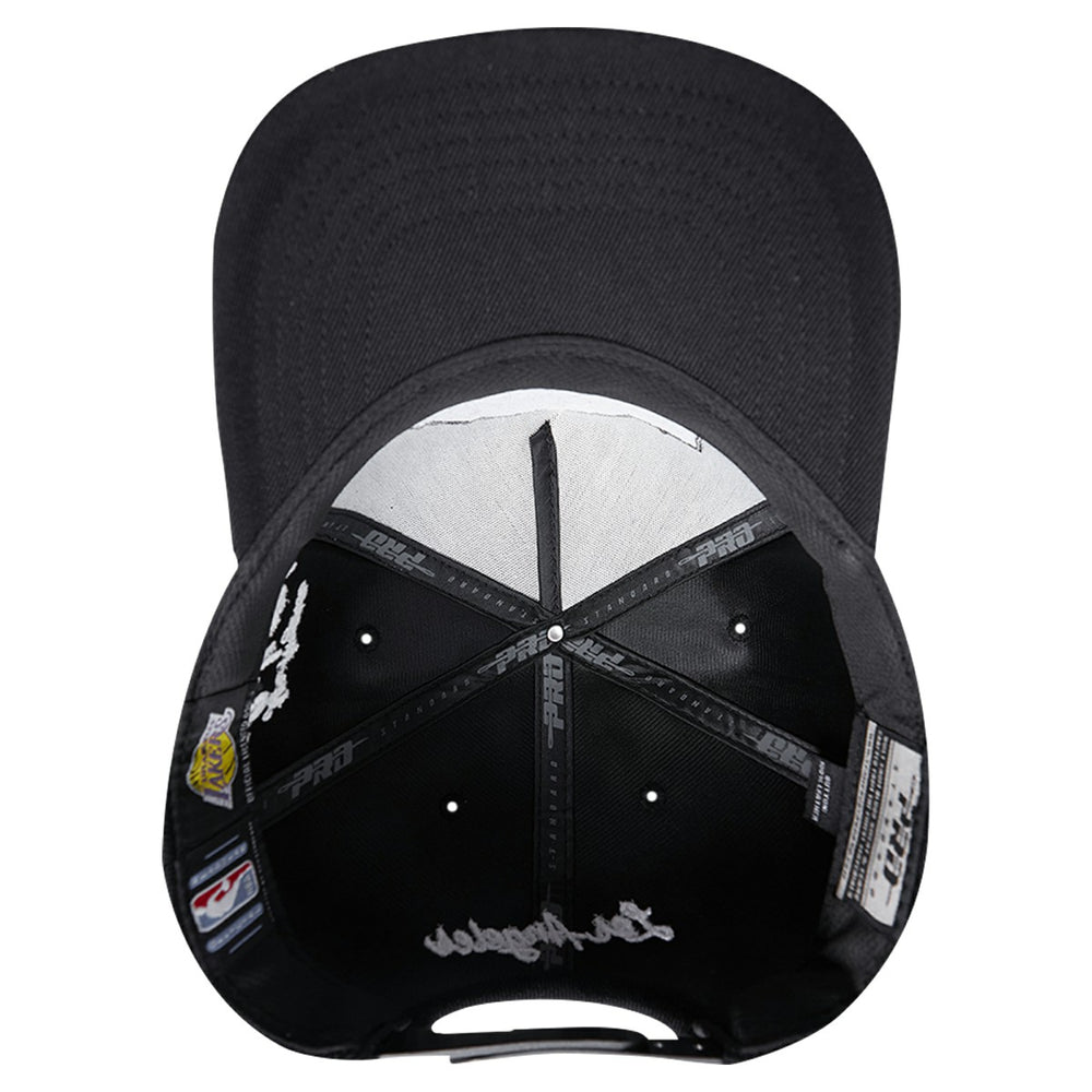 Los Angeles Lakers Pro Standard Paint the City Pinch Front Snapback Hat Black