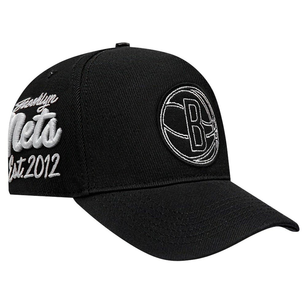 Brooklyn Nets Pro Standard Paint the City Pinch Front Snapback Hat Black