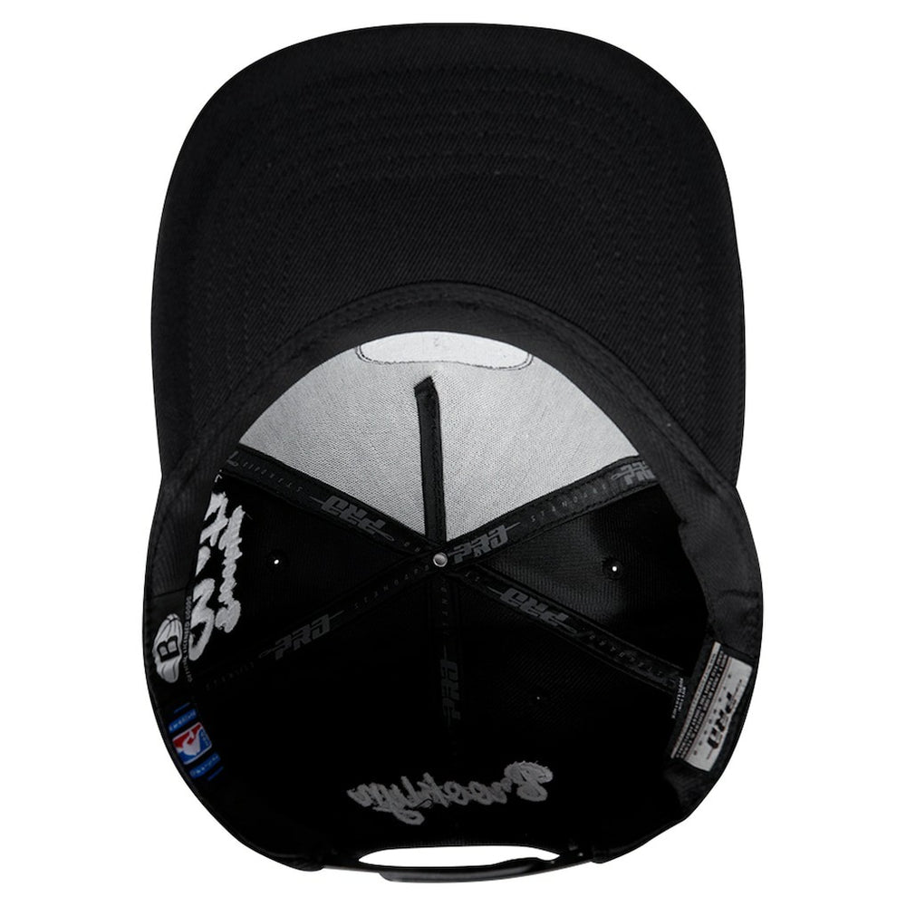 Brooklyn Nets Pro Standard Paint the City Pinch Front Snapback Hat Black