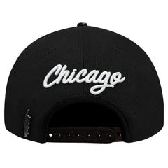 Chicago Bulls Pro Standard Paint the City Pinch Front Snapback Hat Black
