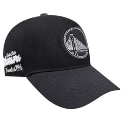 Golden State Warriors Pro Standard Paint the City Pinch Front Snapback Hat Black