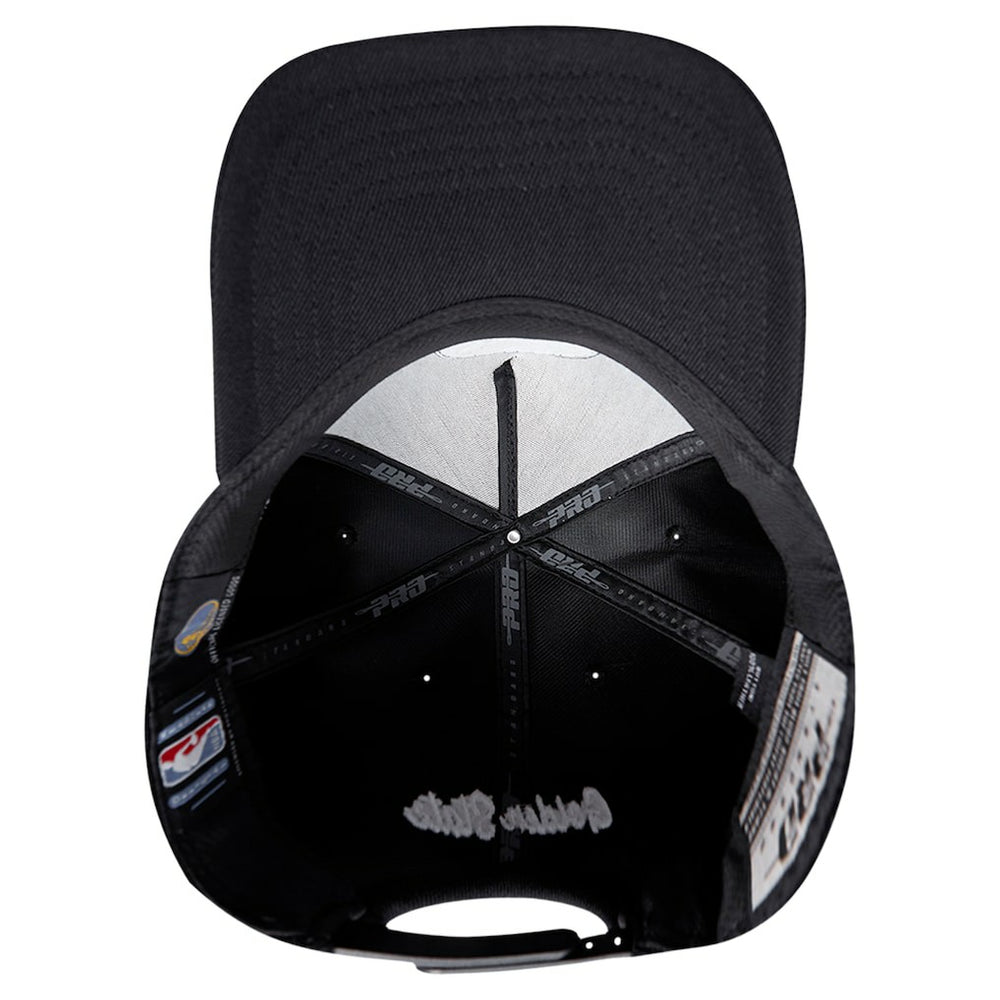 Golden State Warriors Pro Standard Paint the City Pinch Front Snapback Hat Black