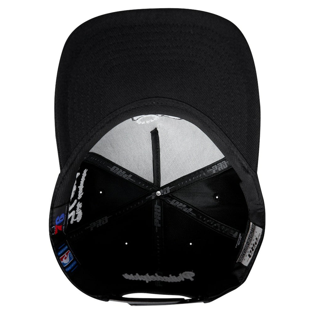 Philadelphia 76ers Pro Standard Paint the City Pinch Front Snapback Hat Black