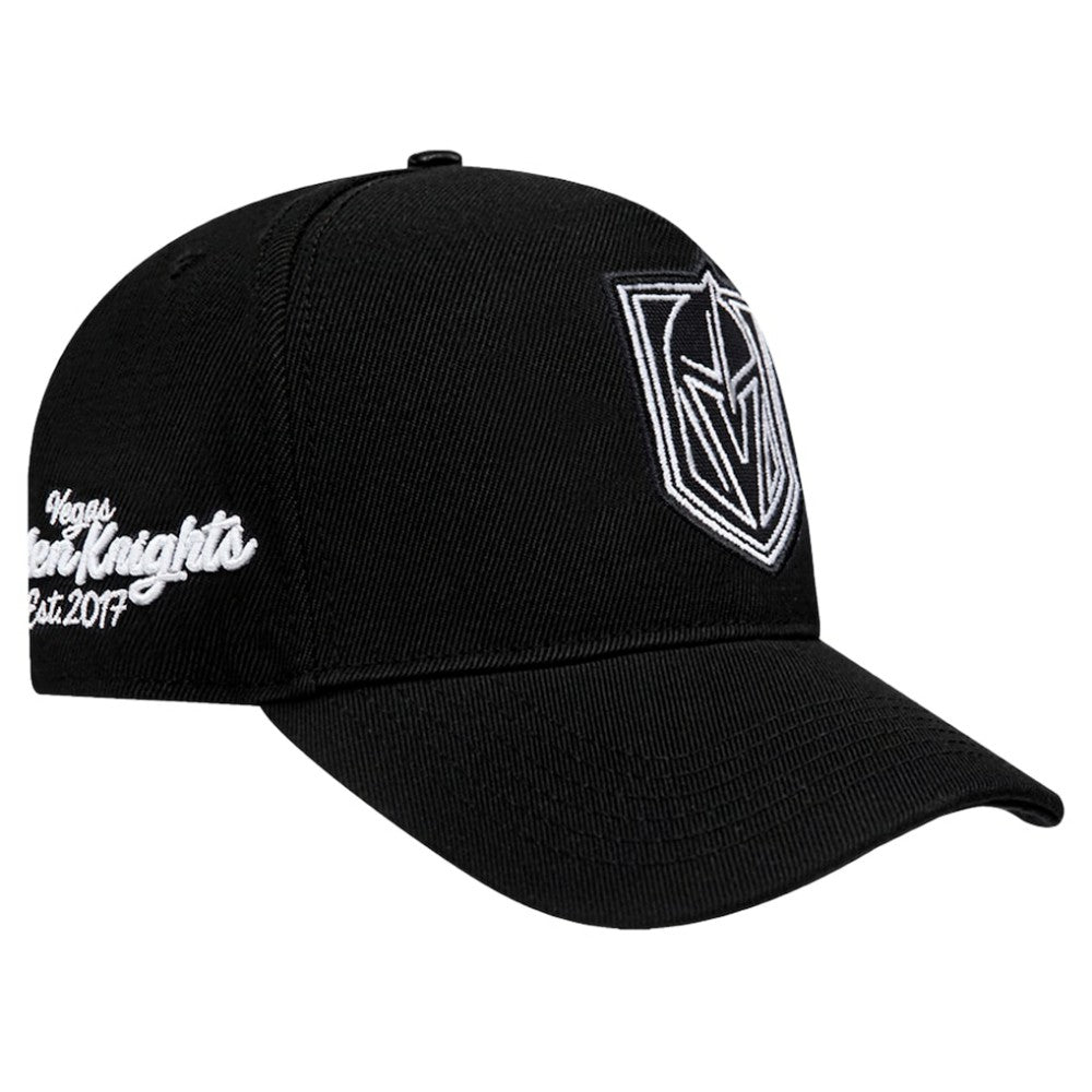 NHL Vegas Golden Knights Pro Standard Paint the City Pinch Front Snapback Hat - Black