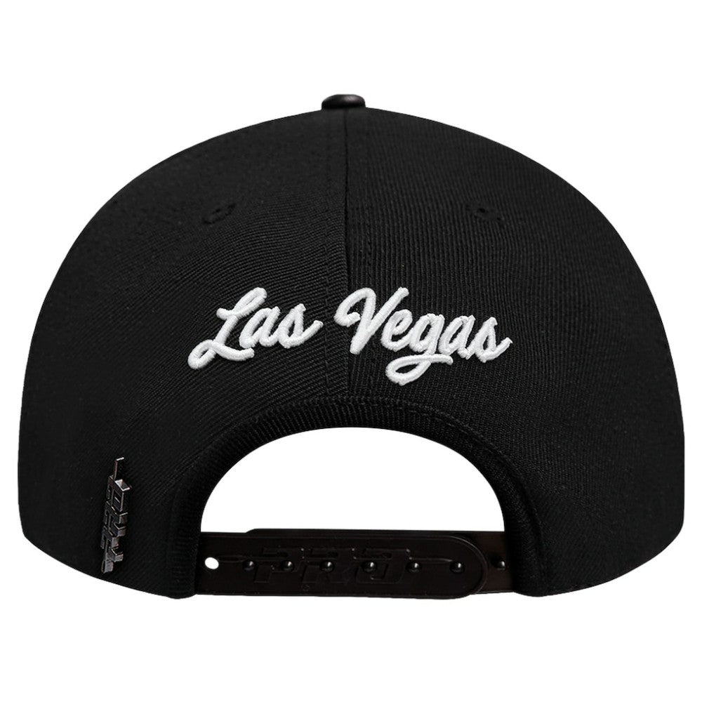 NHL Vegas Golden Knights Pro Standard Paint the City Pinch Front Snapback Hat - Black
