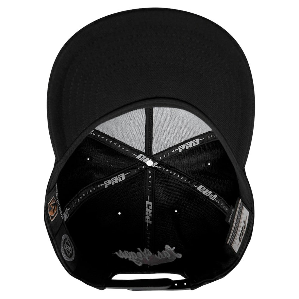 NHL Vegas Golden Knights Pro Standard Paint the City Pinch Front Snapback Hat - Black