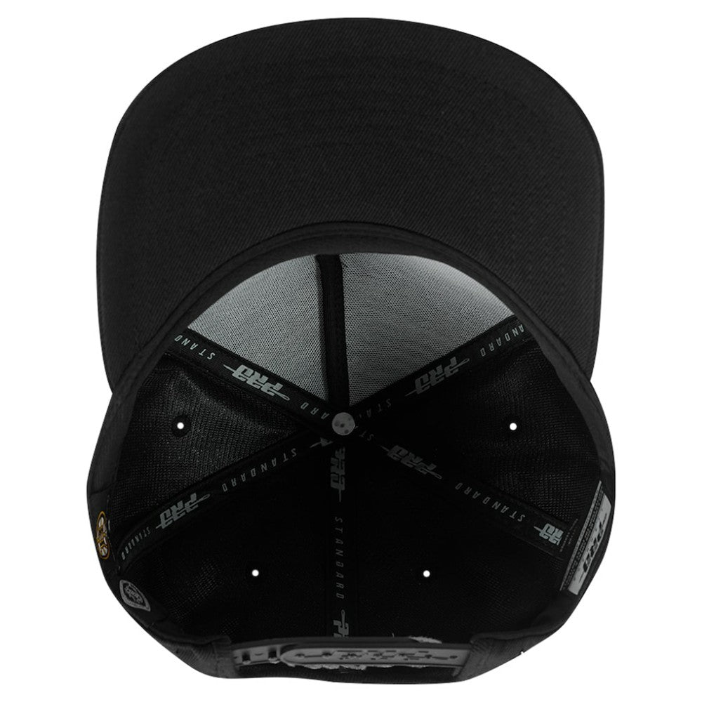 NHL Boston Bruins Pro Standard Paint the City Pinch Front Snapback Hat - Black