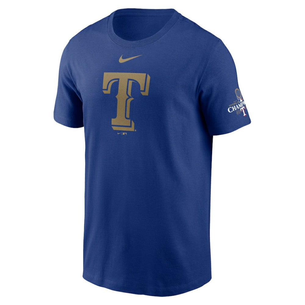 Texas Rangers Nike 2024 Gold Collection Logo T-Shirt - Royal T-shirts