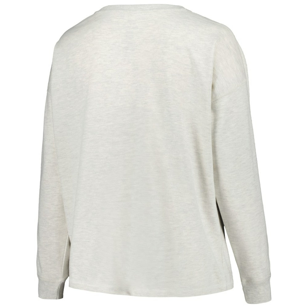 Houston Astros Profile Women's Plus Size French Terry Pullover Sweatshirt - Oatmeal Pullover