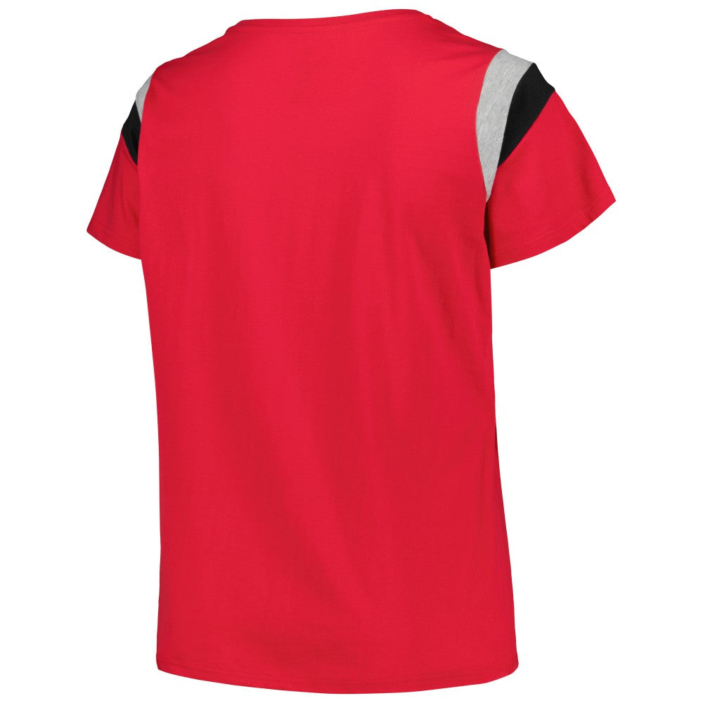 St. Louis Cardinals Profile Women's Plus Size Scoop Neck T-Shirt - Red T-shirts