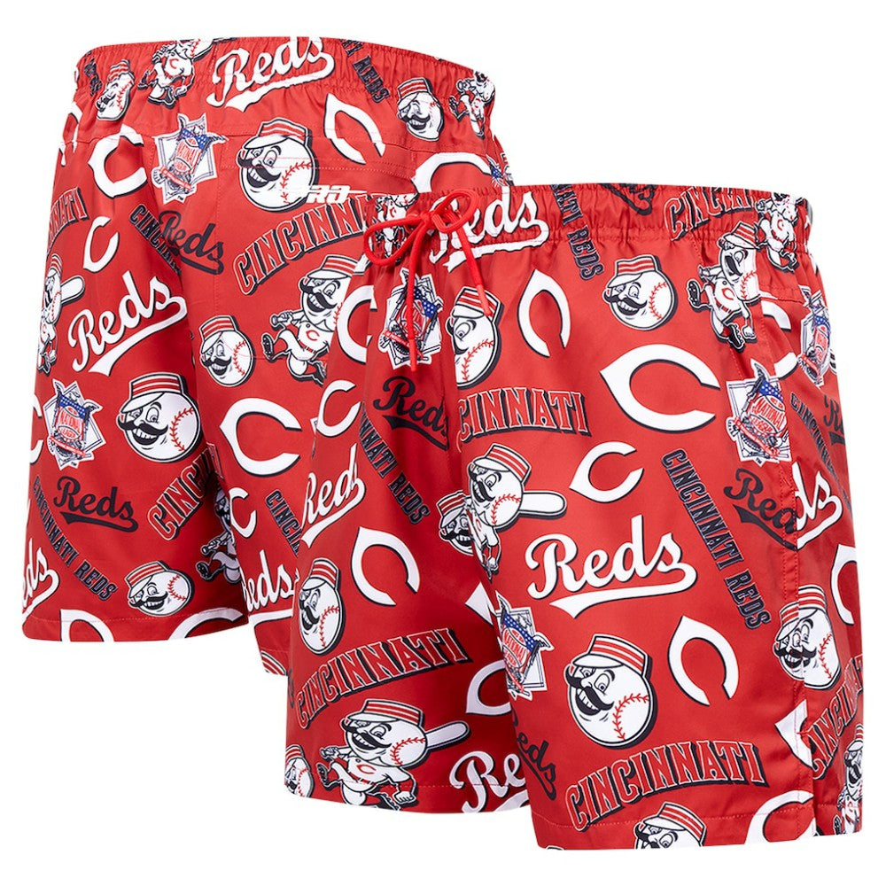 Cincinnati Reds Pro Standard Toss Logo Woven Shorts - Black Shorts