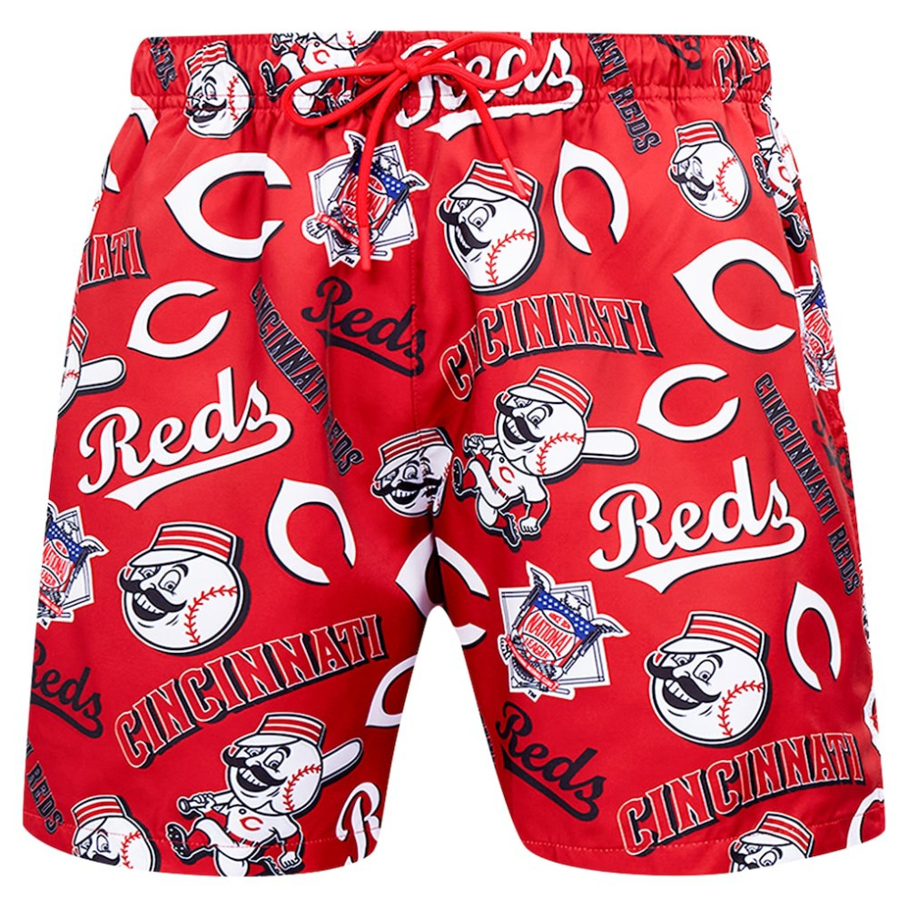 Cincinnati Reds Pro Standard Toss Logo Woven Shorts - Black Shorts