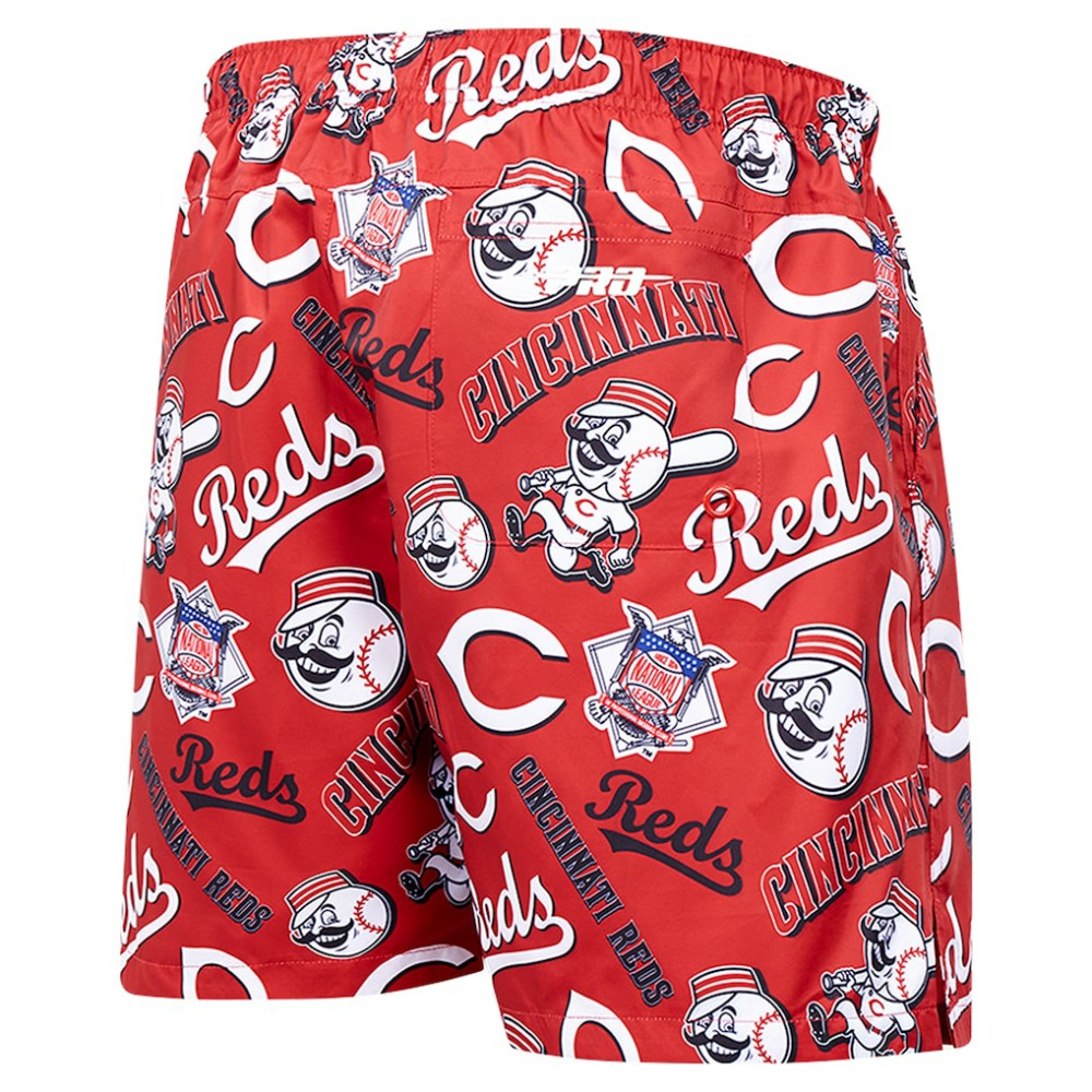 Cincinnati Reds Pro Standard Toss Logo Woven Shorts - Black Shorts