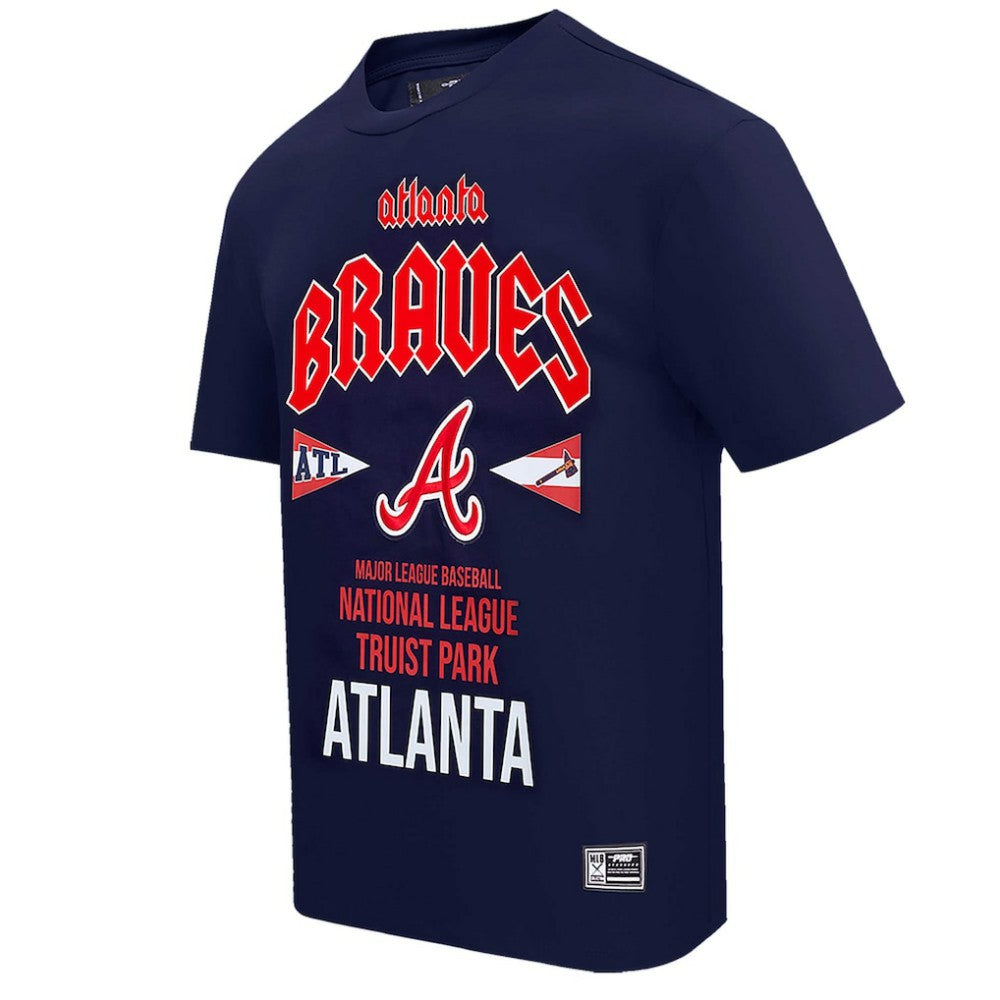 Atlanta Braves Pro Standard Oversized City Tour T-Shirt - Navy T-shirts