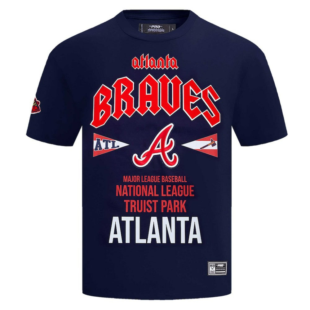 Atlanta Braves Pro Standard Oversized City Tour T-Shirt - Navy T-shirts