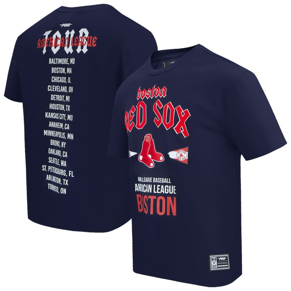 Boston Red Sox Pro Standard Oversized City Tour T-Shirt - Navy T-shirts