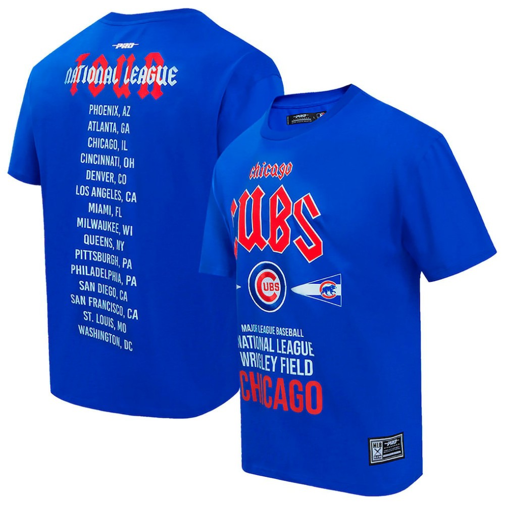 Chicago Cubs Pro Standard Oversized City Tour T-Shirt - Royal T-shirts