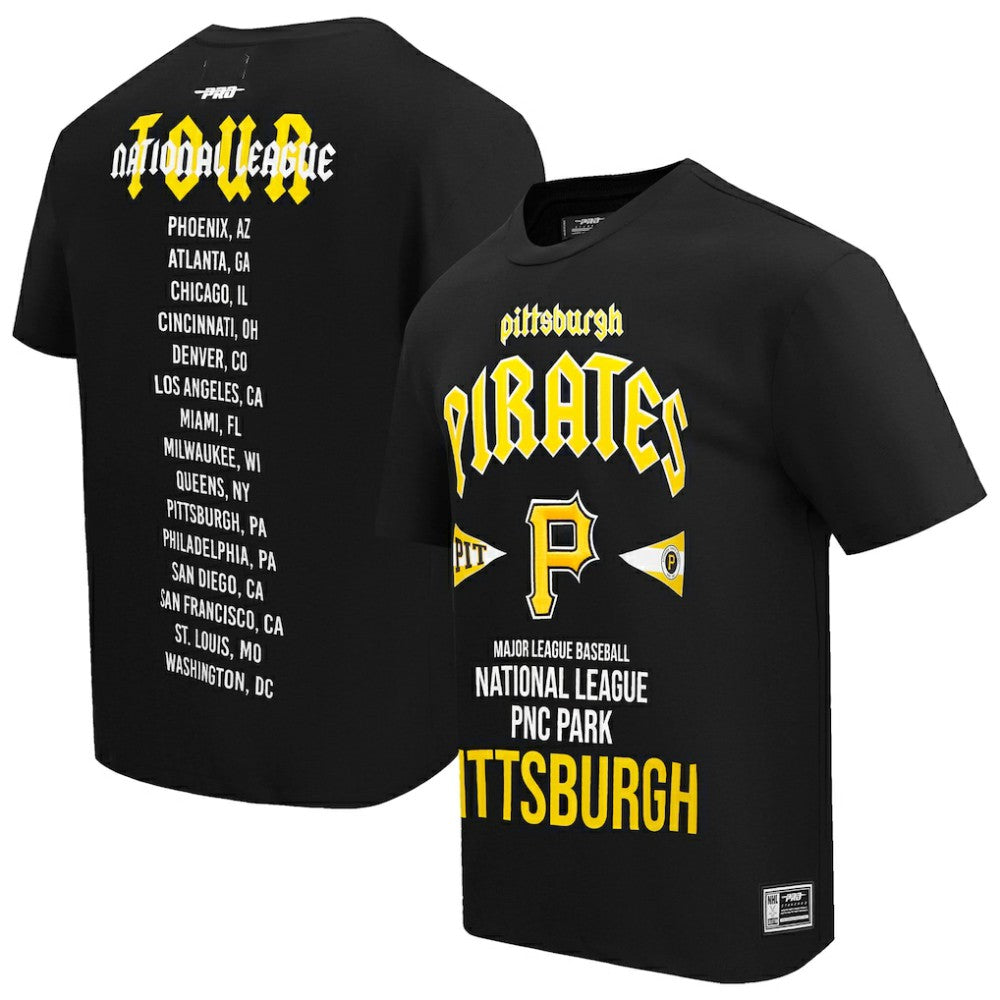 Pittsburgh Pirates Pro Standard Oversized City Tour T-Shirt - Black T-shirts