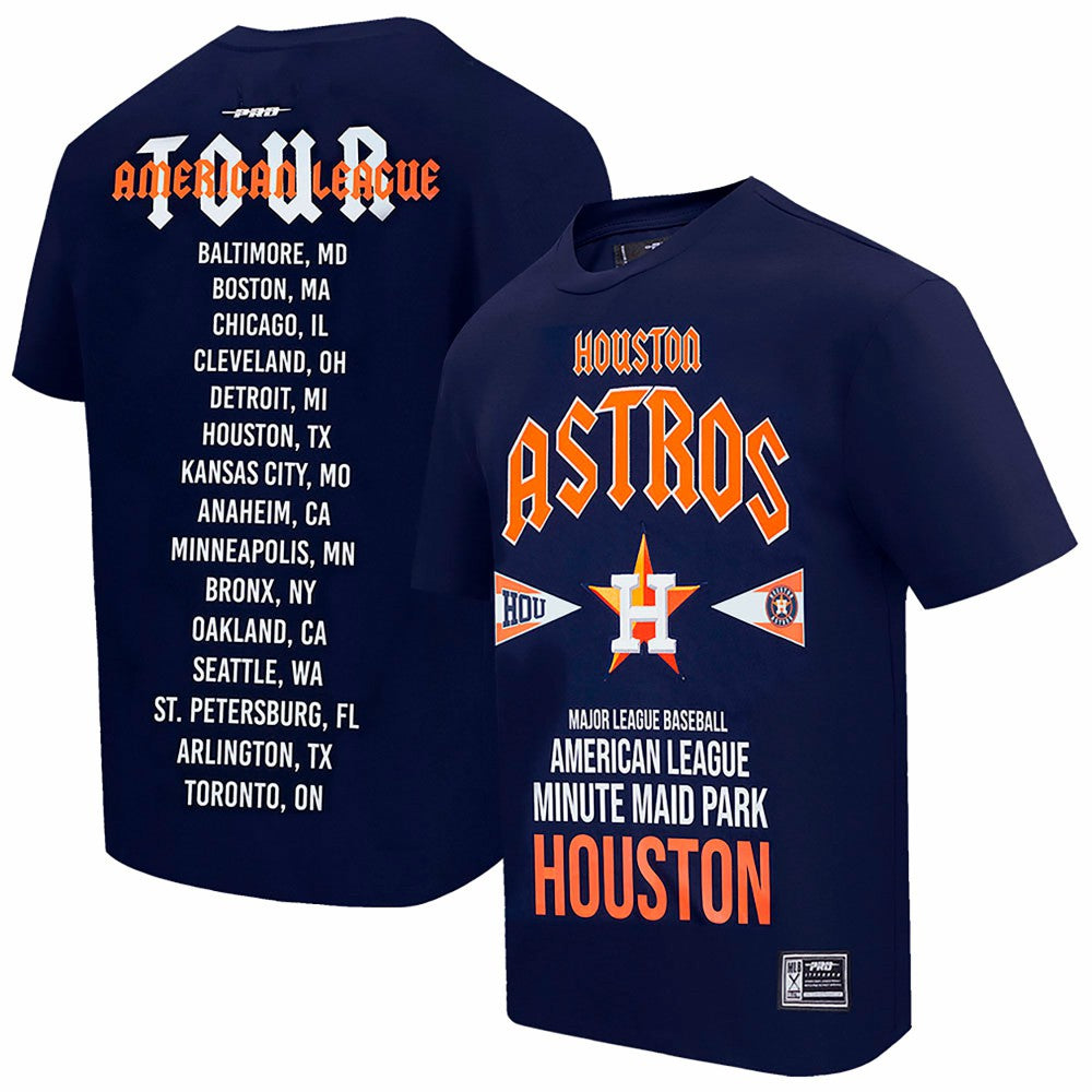 Houston Astros Pro Standard Oversized City Tour T-Shirt - Navy T-shirts