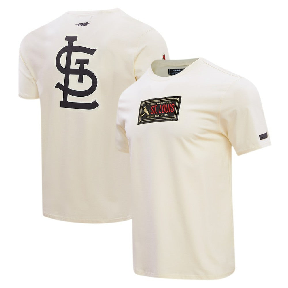 St. Louis Cardinals Pro Standard Club Member Badge T-Shirt - Cream T-shirts