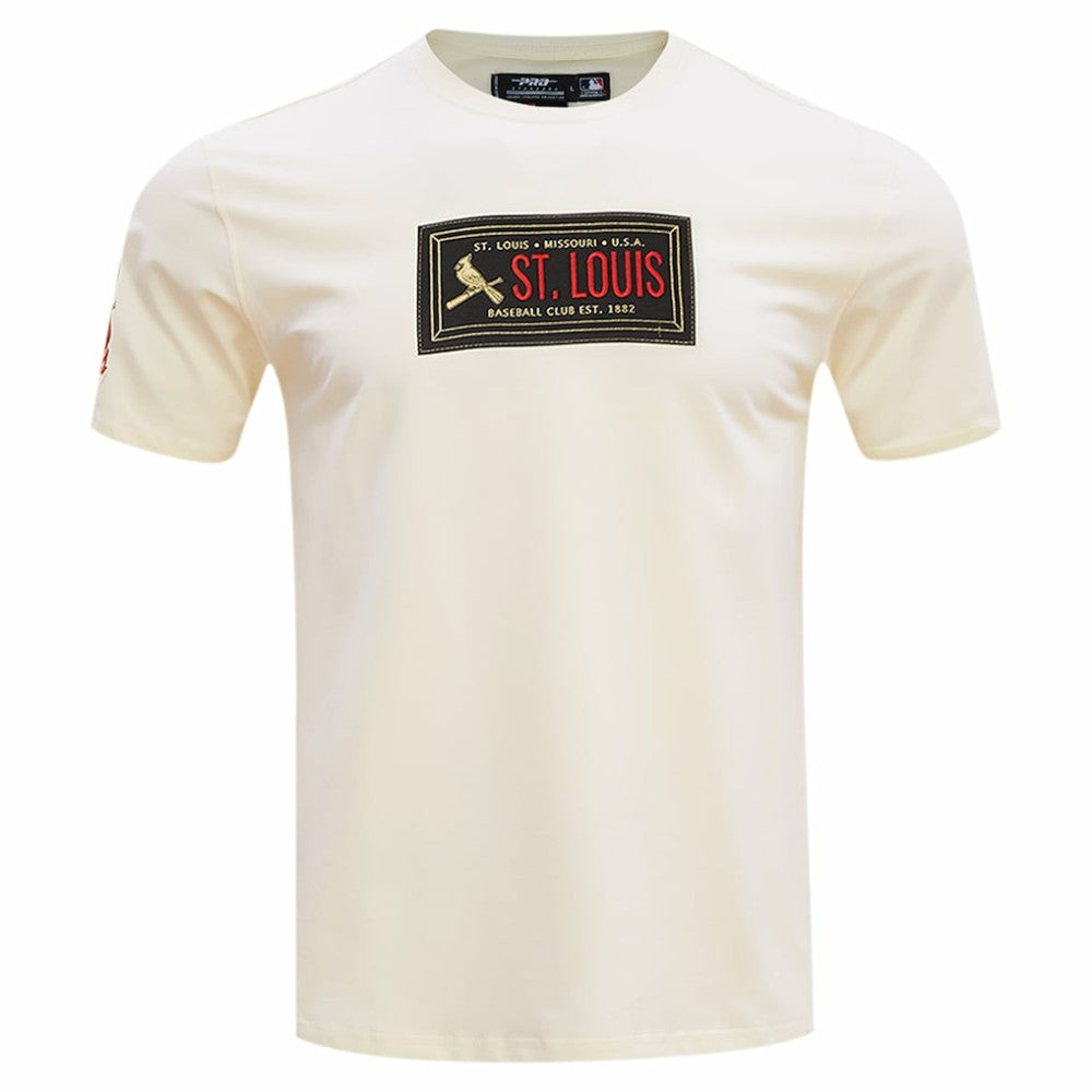St. Louis Cardinals Pro Standard Club Member Badge T-Shirt - Cream T-shirts