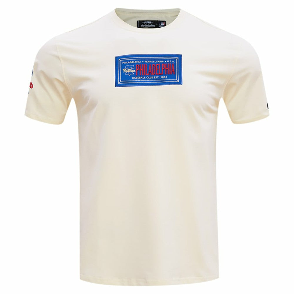 Philadelphia Phillies Pro Standard Club Member Badge T-Shirt - Cream T-shirts