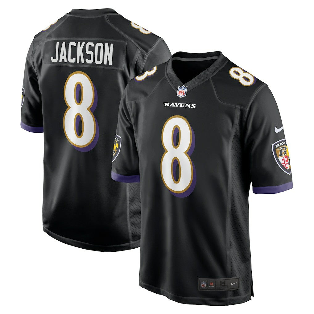 Lamar Jackson Baltimore Ravens Alternate Game Jersey Black