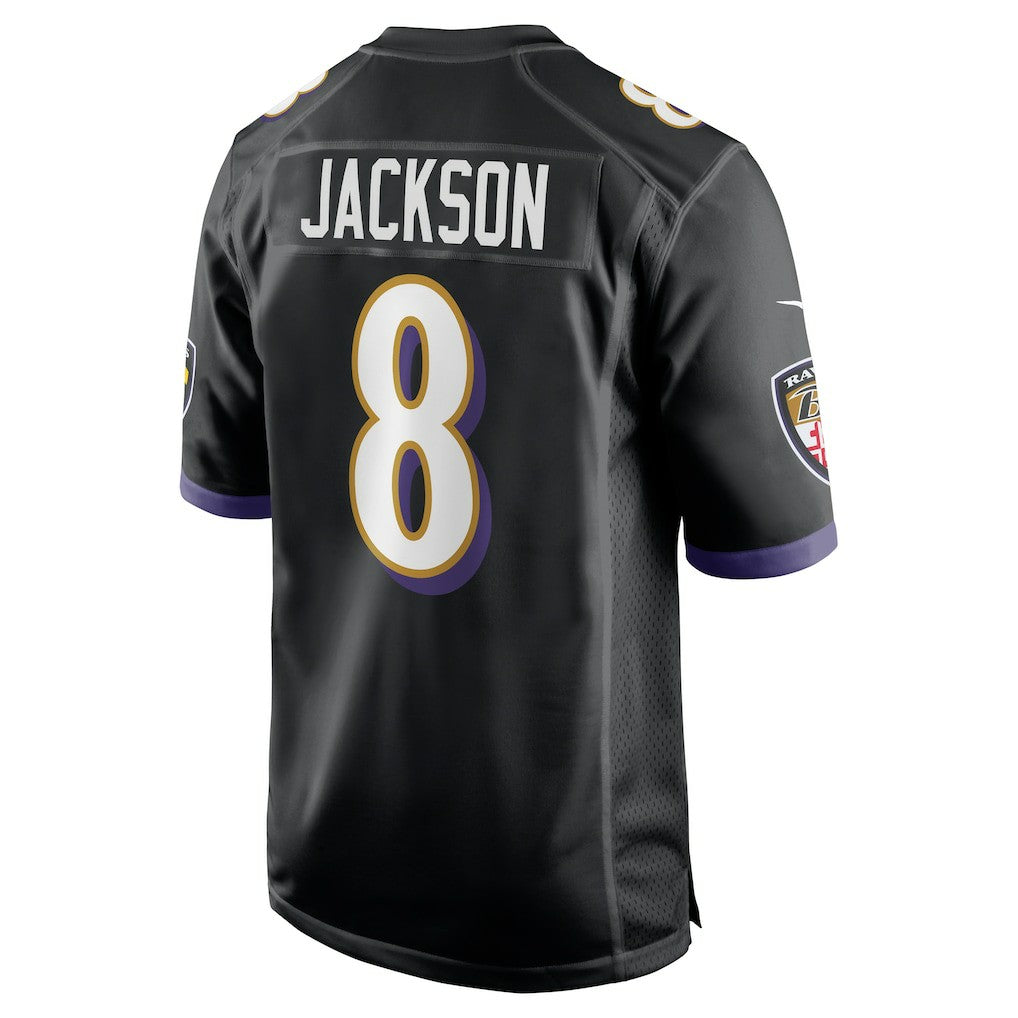 Lamar Jackson Baltimore Ravens Alternate Game Jersey Black
