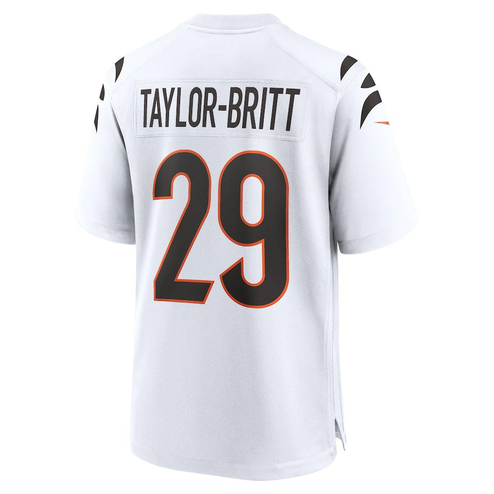 Cam Taylor-Britt Cincinnati Bengals Game Jersey White