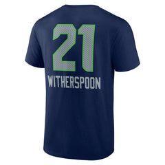 Devon Witherspoon Seattle Seahawks Team Wordmark Player Name & Number T-Shirt College Navy